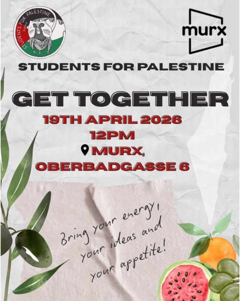 Students for palestine get together – MURX, 19.04.2026