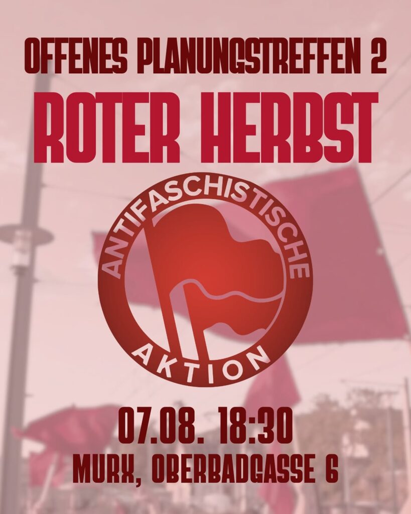 OAT HD – Offenes Planungstreffen zum Roten Herbst – MURX, 07.08.2026